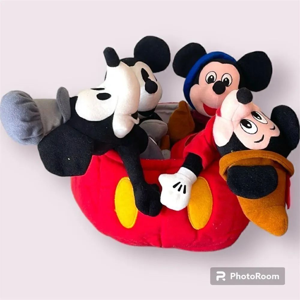 DISNEY Mickey Mouse 70 Happy Years Bean Bag Plush *NEW*
